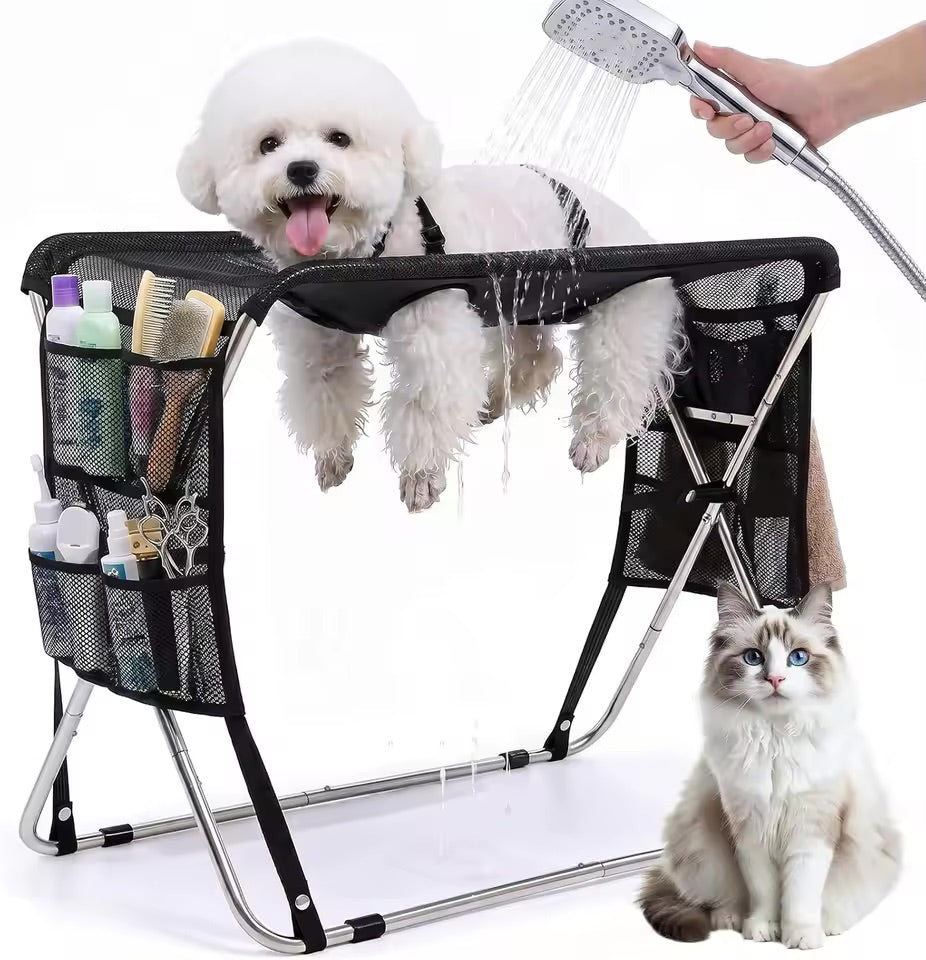 PawBaths foldable dog bath and grooming stand